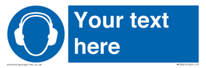 MP3021: Custom Ear Protection Sign