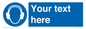MP3021: Custom Ear Protection Sign