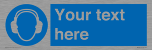 MP3021: Custom Ear Protection Sign