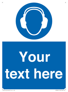 MP3021: Custom Ear Protection Sign