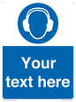 MP3021: Custom Ear Protection Sign