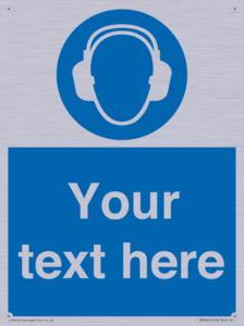 MP3021: Custom Ear Protection Sign