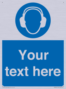 MP3021: Custom Ear Protection Sign