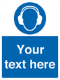 MP3021: Custom Ear Protection Sign