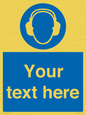 MP3021: Custom Ear Protection Sign