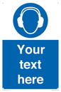 MP3021: Custom Ear Protection Sign