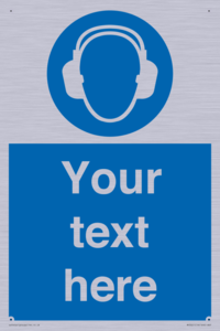 MP3021: Custom Ear Protection Sign