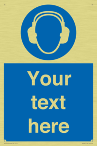 MP3021: Custom Ear Protection Sign