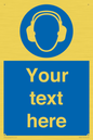MP3021: Custom Ear Protection Sign