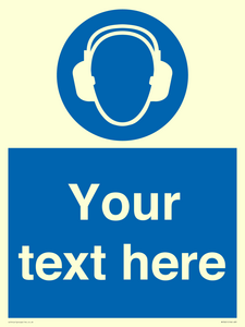 MP3021: Custom Ear Protection Sign