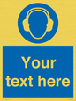 MP3021: Custom Ear Protection Sign