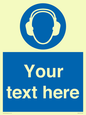 MP3021: Custom Ear Protection Sign