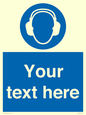 MP3021: Custom Ear Protection Sign