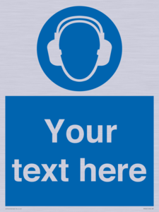 MP3021: Custom Ear Protection Sign