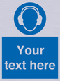 MP3021: Custom Ear Protection Sign