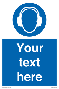 MP3021: Custom Ear Protection Sign