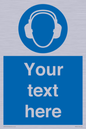 MP3021: Custom Ear Protection Sign