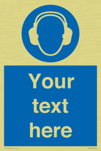 MP3021: Custom Ear Protection Sign