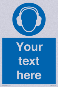 MP3021: Custom Ear Protection Sign
