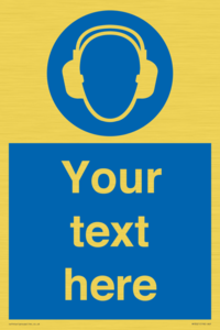 MP3021: Custom Ear Protection Sign