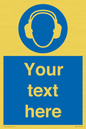 MP3021: Custom Ear Protection Sign