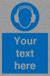 MP3021: Custom Ear Protection Sign