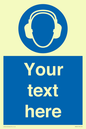 MP3021: Custom Ear Protection Sign