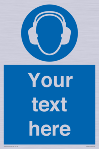 MP3021: Custom Ear Protection Sign