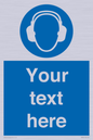 MP3021: Custom Ear Protection Sign