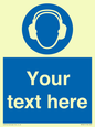 MP3021: Custom Ear Protection Sign