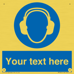 MP3021: Custom Ear Protection Sign