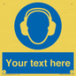 MP3021: Custom Ear Protection Sign