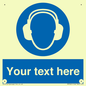 MP3021: Custom Ear Protection Sign