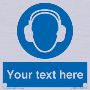 MP3021: Custom Ear Protection Sign