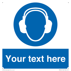MP3021: Custom Ear Protection Sign