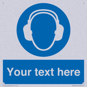 MP3021: Custom Ear Protection Sign