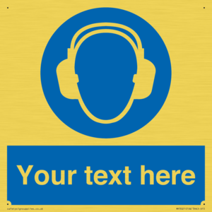 MP3021: Custom Ear Protection Sign