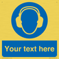 MP3021: Custom Ear Protection Sign
