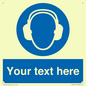 MP3021: Custom Ear Protection Sign