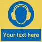 MP3021: Custom Ear Protection Sign