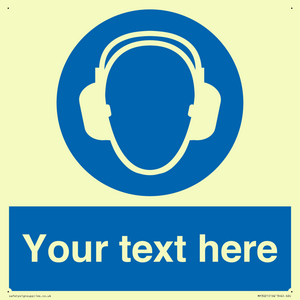 MP3021: Custom Ear Protection Sign