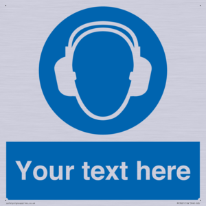 MP3021: Custom Ear Protection Sign