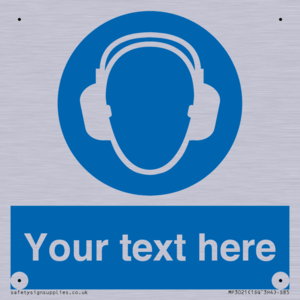 MP3021: Custom Ear Protection Sign