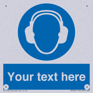 MP3021: Custom Ear Protection Sign