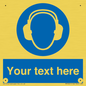 MP3021: Custom Ear Protection Sign