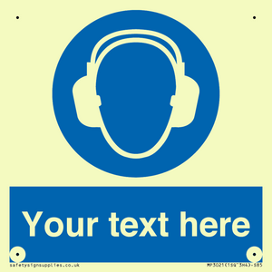 MP3021: Custom Ear Protection Sign