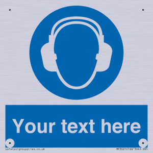 MP3021: Custom Ear Protection Sign