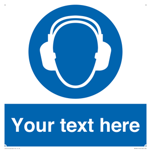 MP3021: Custom Ear Protection Sign