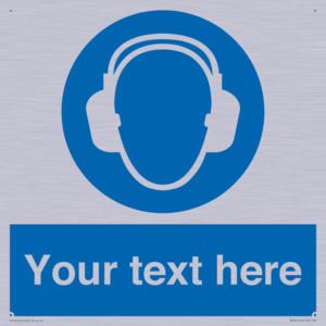 MP3021: Custom Ear Protection Sign