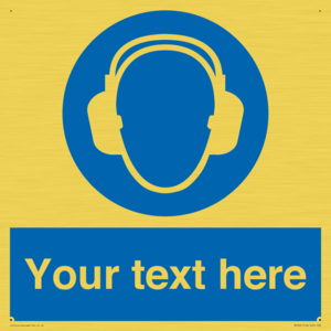 MP3021: Custom Ear Protection Sign